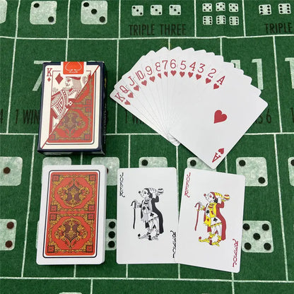 Playing Cards Plastic Baccarat Texas Hold'em Poker 58mm(2.28inch)*88mm(3.46inch) PVC Pokers Board Game Waterproof Wearable Ca