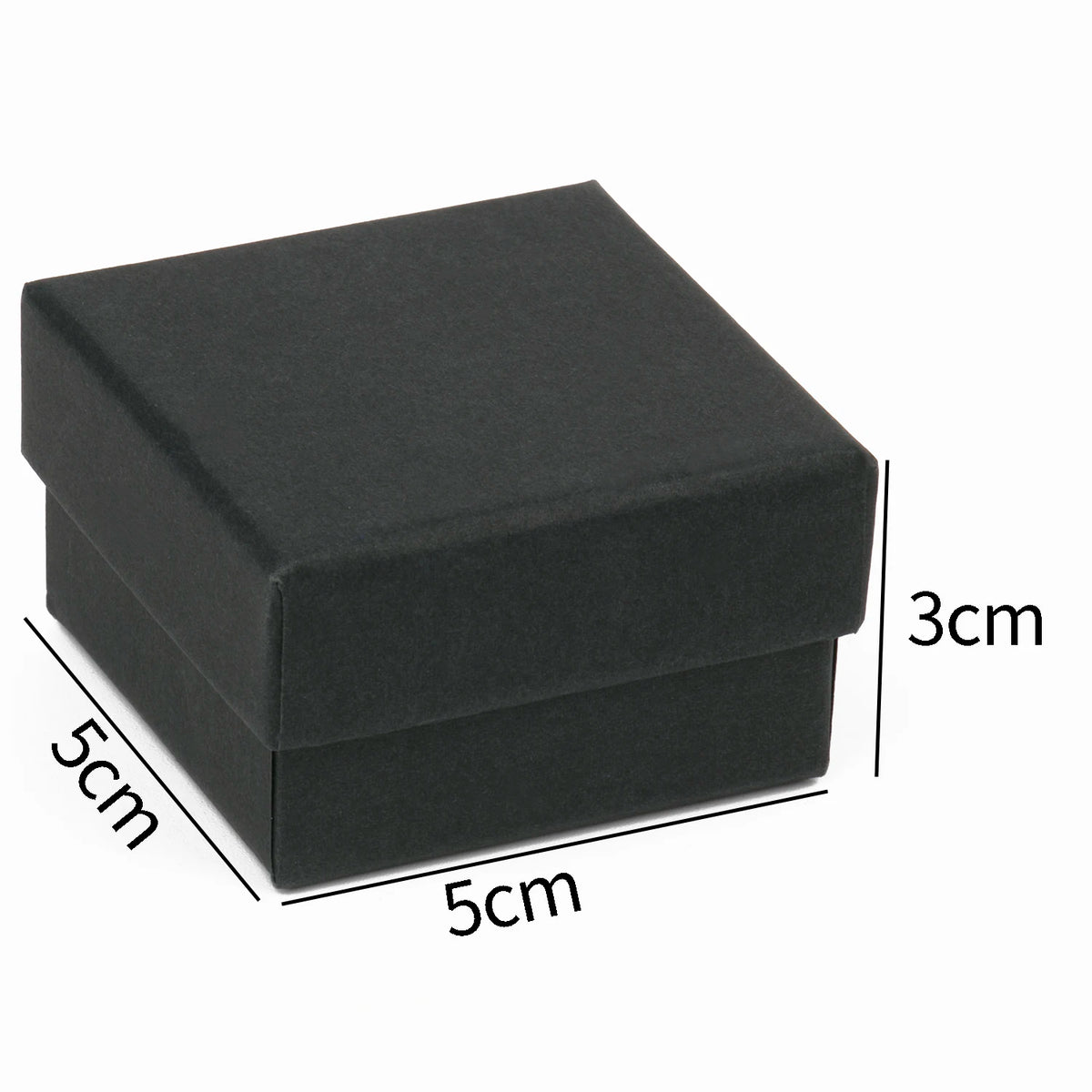 1PCS Black Square Jewelry Display Gifts Box Organizer Engagement for Ring Earring Brooch Necklace Bracelet Packaging Boxes - 