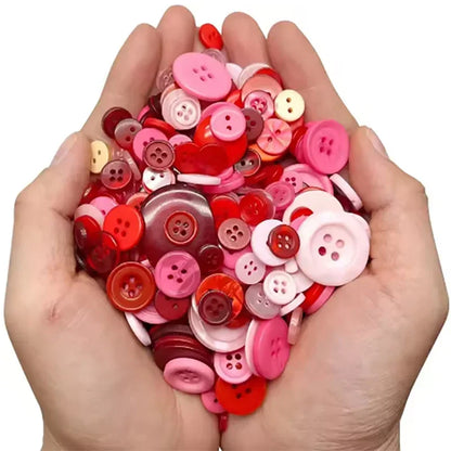 50g/Pack Mix Size Mix color Resin Button 1-3cm Sewing Buttons For Scrapbook Crafts DIY Handmade Sewing Accessories