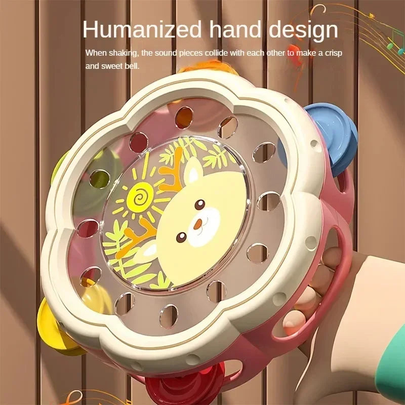 Baby Musical Instruments Drum Toys Montessori Learning Toys for Toddlers 1-3 Baby Early Hand Development Interactive Music To