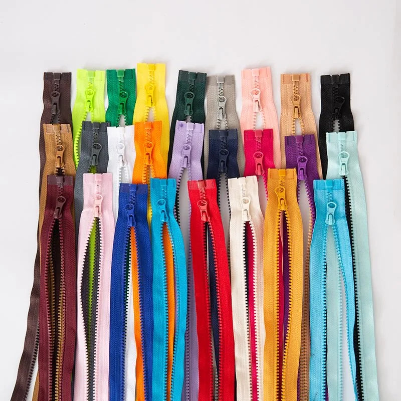 Resin Zipper Open-End Zip 40/50/60/70/80/90/100/120cm Applied for Garment Jacket Coat Sewing Process Sewing Accessories