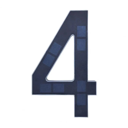 Solar Lighted House Number Outside Light-up LED Address Number Waterproof Modern House Number Light Address Sign Home Decor -
