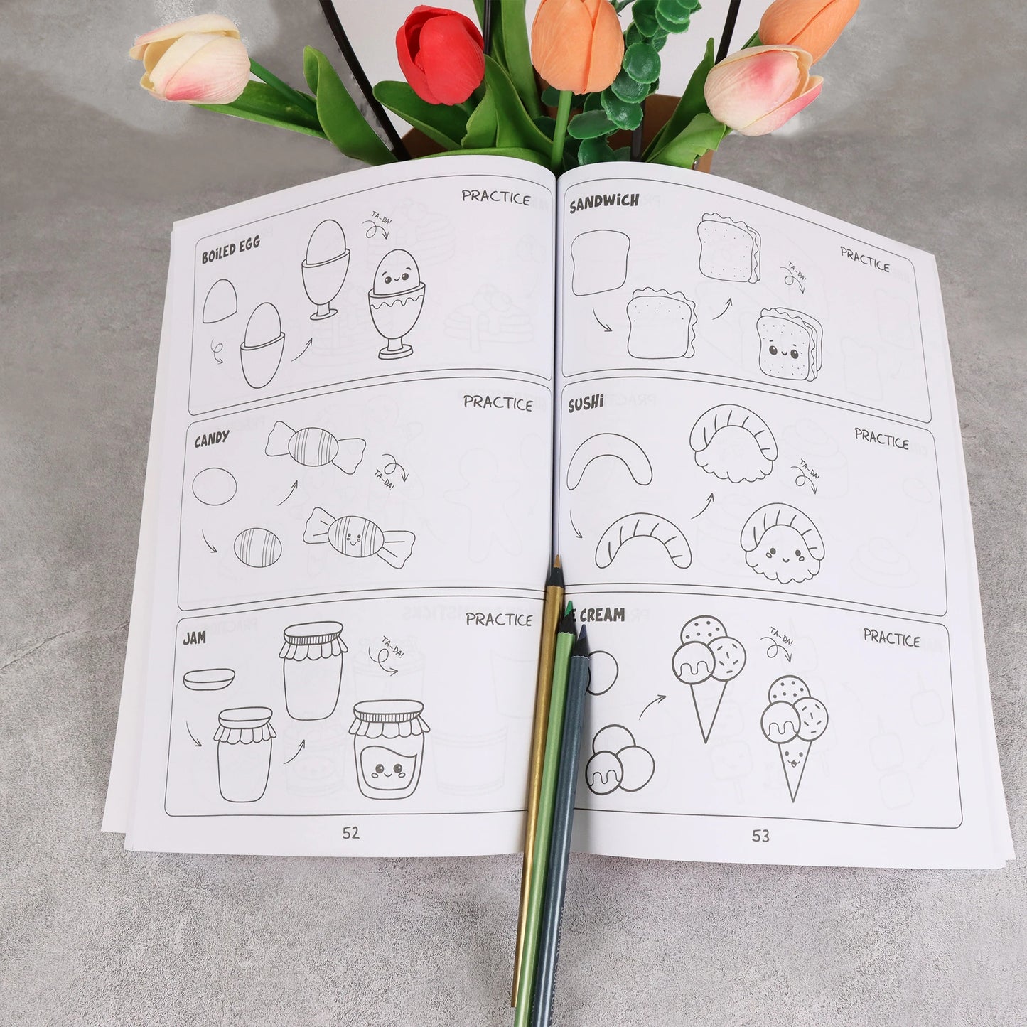 How to Draw Anything for Painting Enthusiast, 300 Cute Step-by-Step Simple Drawings of Adorable Things, Animals, Food, Gifts