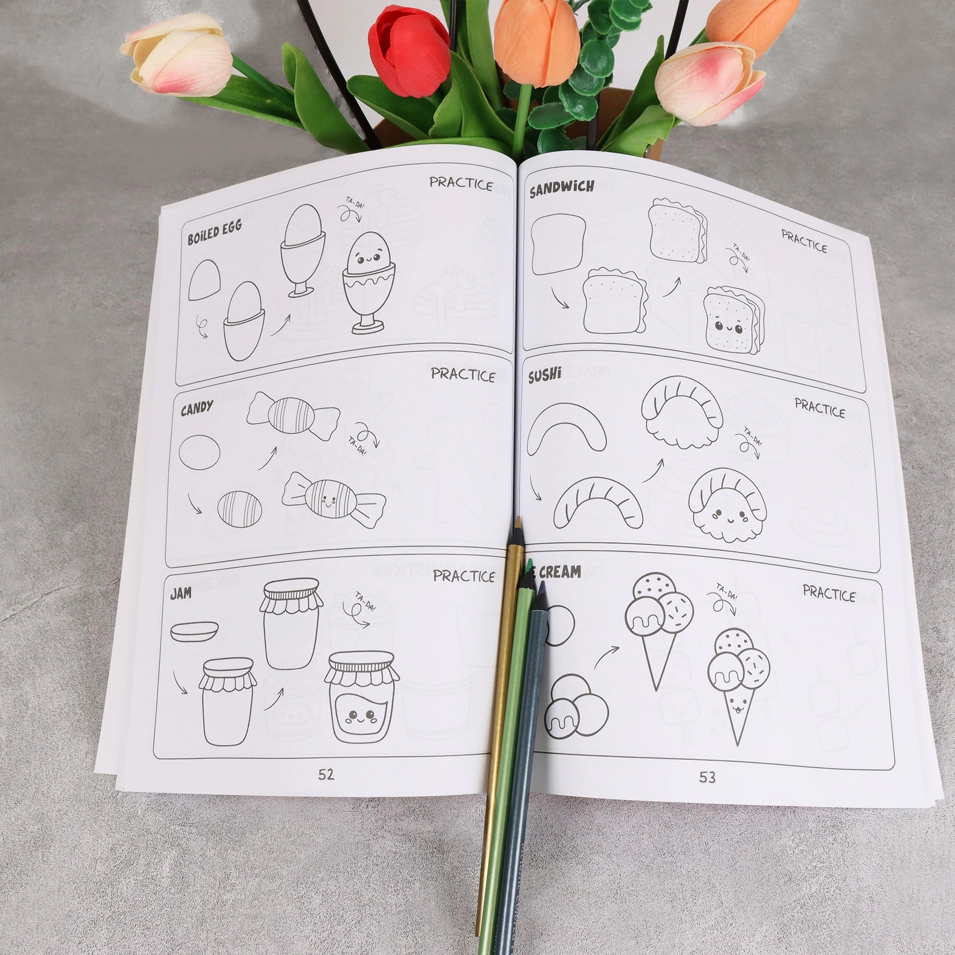 How to Draw Anything for Painting Enthusiast, 300 Cute Step-by-Step Simple Drawings of Adorable Things, Animals, Food, Gifts