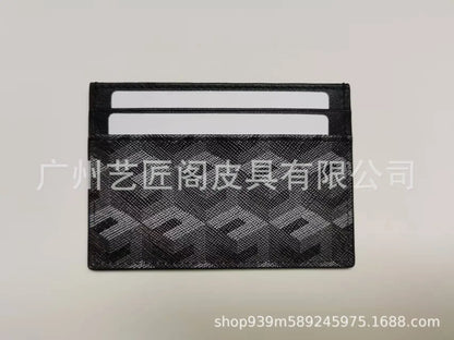New Trendy 3D Pattern Genuine Leather Card Holder Multi-Functional Small Size for Men And Women Card Protector Coin Purse - 0