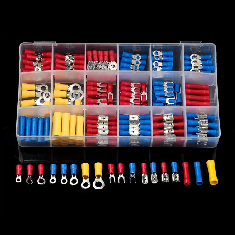 102/280/300/480PCS Wire Connector Kit Male Female Insulated Terminals Cold Crimp Terminals Assorted Crimp Terminals Spade - 3