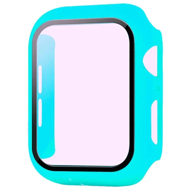 Glass+Cover For Apple Watch case 10 9 8 7 6 SE 5 iWatch Accessorie Screen Protector iWatch series 46mm 44mm 40mm 41 45mm 38 4