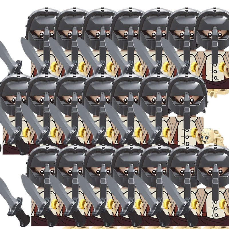 Medieval Movie Knights Building Blocks toys Lord Ring Figure Bricks Toy Christmas birthday gifts - RZTV5080x21