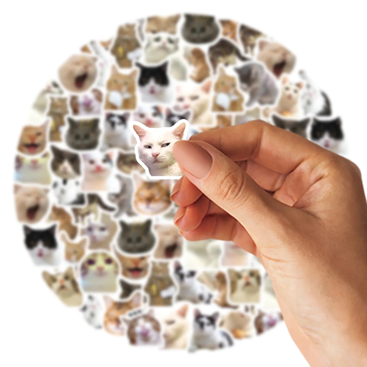 46pcs/Bag,Cat Stickers,Be for Suitcase Skateboard Luggage Laptop Phone Diy Sticke Decoration Stationery School Supplies Toys 