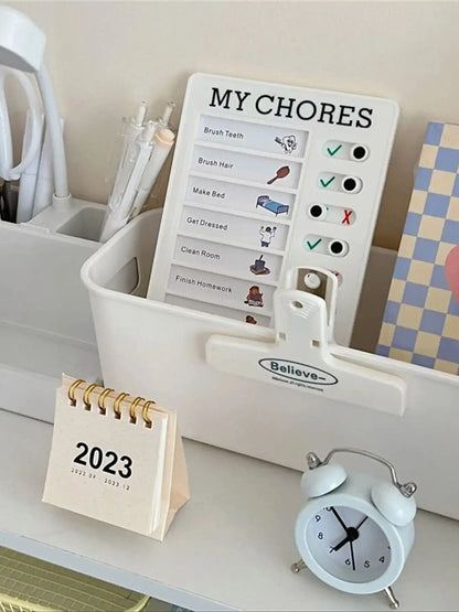 1PCS Bview Art 10 Blank Sheets of Paper to do List Board Memo List Board for Adults and Children for Planning Reminders - whi