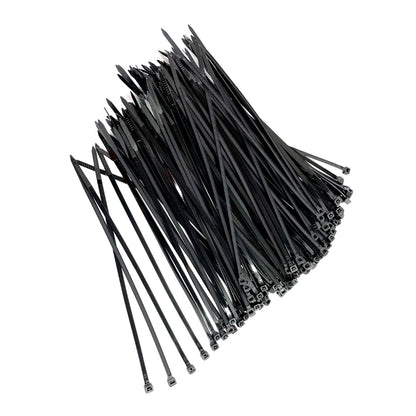 300pcs Three mode Self-Locking Plastic Nylon Wire Cable Zip Ties Black Cable Ties Fasten Loop Cable Various specifications