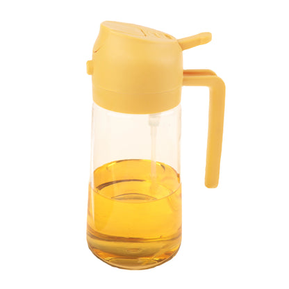 16oz Oil Dispenser Bottle for Kitchen, 2 in 1 Olive Oil Dispenser and Oil Sprayer, 470ml Olive Oil Spray Bottle for Cooking -
