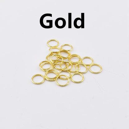 100-200Pcs/Lot 3-8mm Single Loop Open Jump Rings Split Rings Connectors For Jewelry Making Supplies Diy Handmade Accessories 