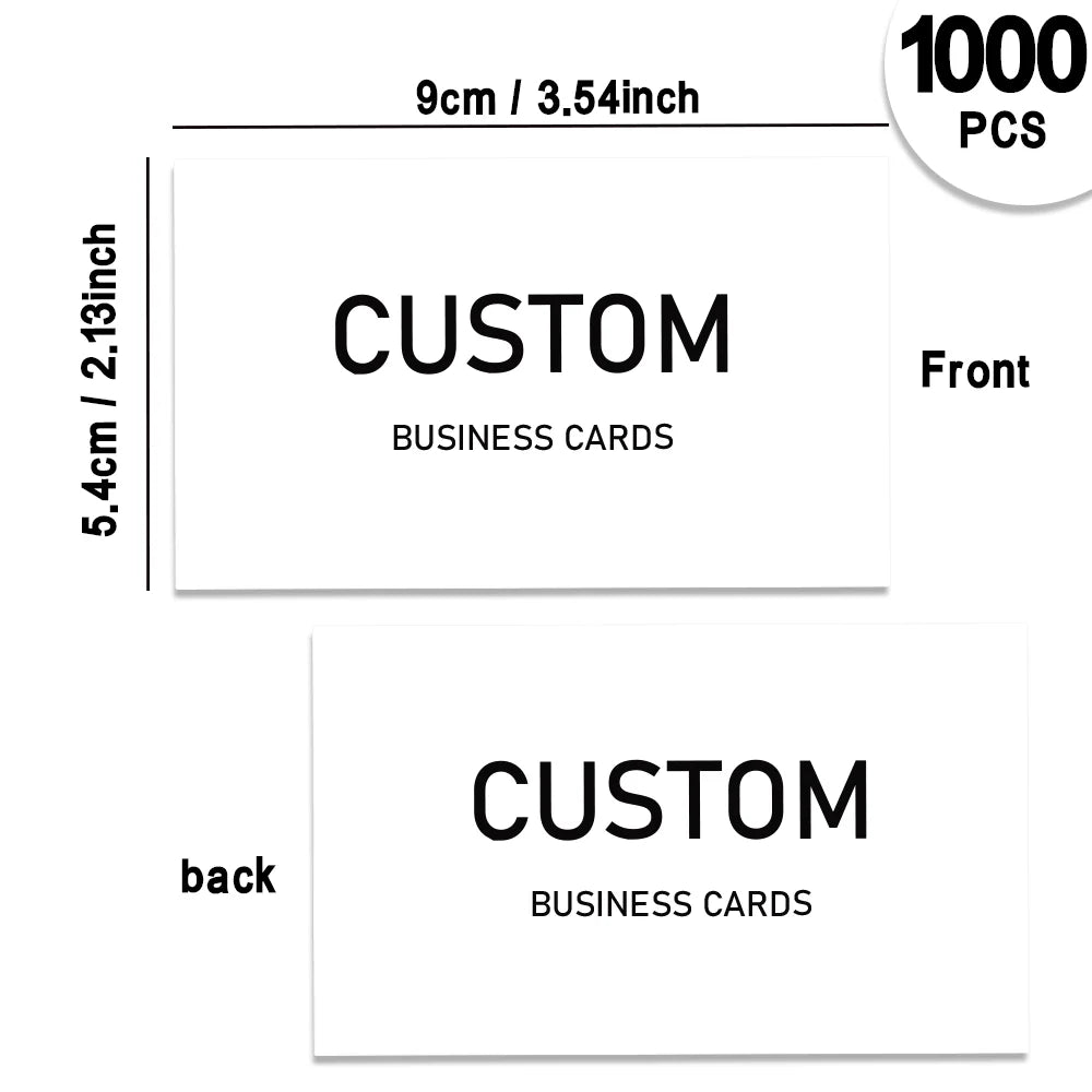 200pcs, Custom Business Cards/Cards, Desktop Business Cards, Thank You Cards, Matte Film - 1000pcs