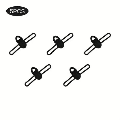 5pcs/bag High Elasticity Silicone Fishing Bait Hook Fixer Lightweight Anti-Slip Fishing Rod Hook Clip