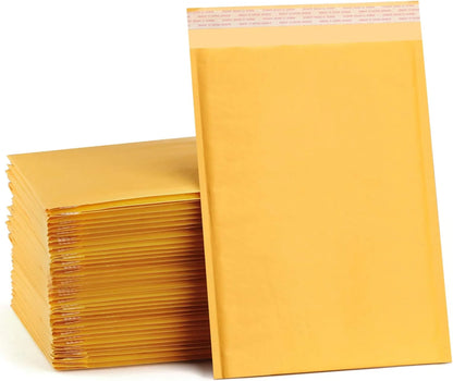 Kraft Bubble Mailers Self Seal Adhesive Shipping Bags, Cushioning Padded Envelopes for Shipping, Mailing, Packaging