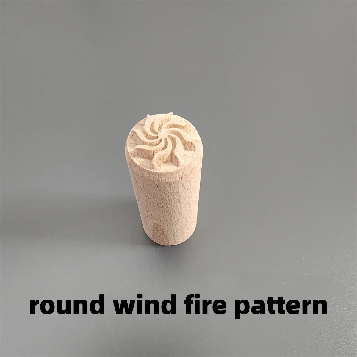 9 Patterns Wood Stamps DIY Wooden Clay Seal Set Round Pottery Tool Moon Cake Mantou Pasta Kitchen Food Seal Homemaking Tool 1