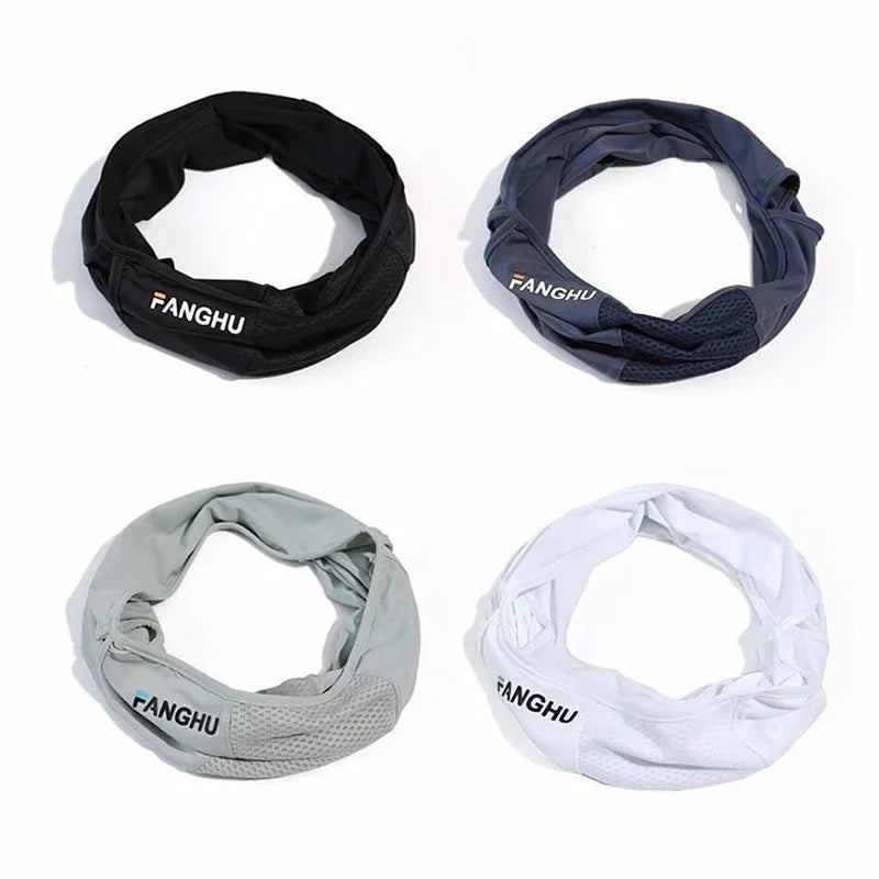 Sun Protection Mask Mesh Breathable Ear Loop Mask Elastic Sunscreen Anti-UV Face Covering Thin Breathable Sports Neck Gaiter