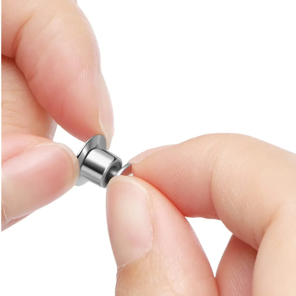 10/20Pcs Metal Locking Pin Back Locking Pin Keeper Clasp DIY Backing Brooch Lapel Safety Hold Lock Jewelry Making Accessories
