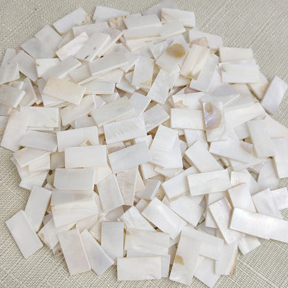 50pc rectangle Mother of Pearl Mosaic Tiles Natural Shell Square Mosaic Pieces for Home Decoration Crafts hobbies arte