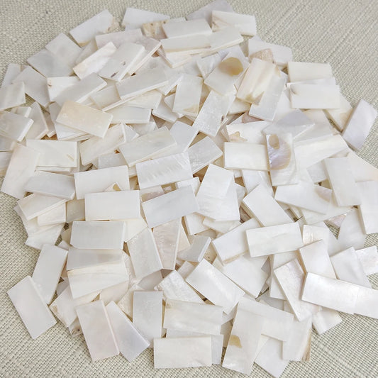 50pc rectangle Mother of Pearl Mosaic Tiles Natural Shell Square Mosaic Pieces for Home Decoration Crafts hobbies arte