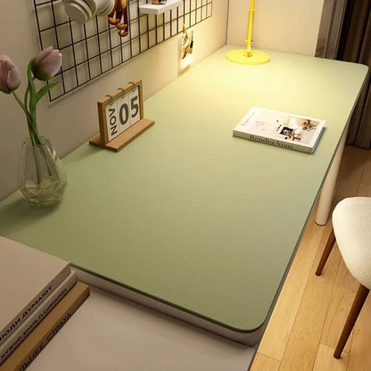 Leather Table cloth for Home Easy Clean Table Protector Waterproof Tea Coaster Large Desk Mat Anti-Slip Gamer Keyboard Mouse 