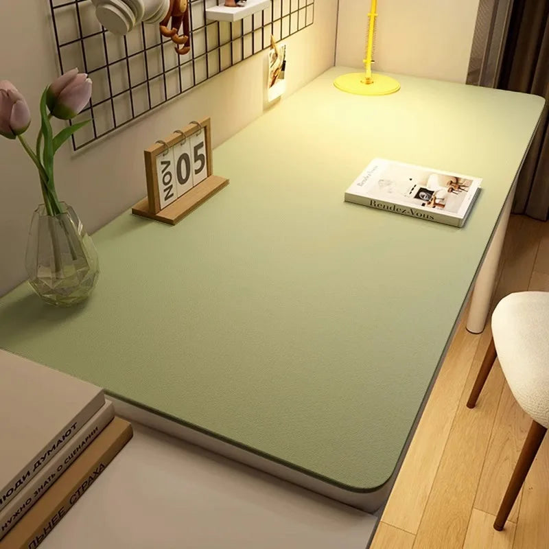 Leather Table cloth for Home Easy Clean Table Protector Waterproof Tea Coaster Large Desk Mat Anti-Slip Gamer Keyboard Mouse 