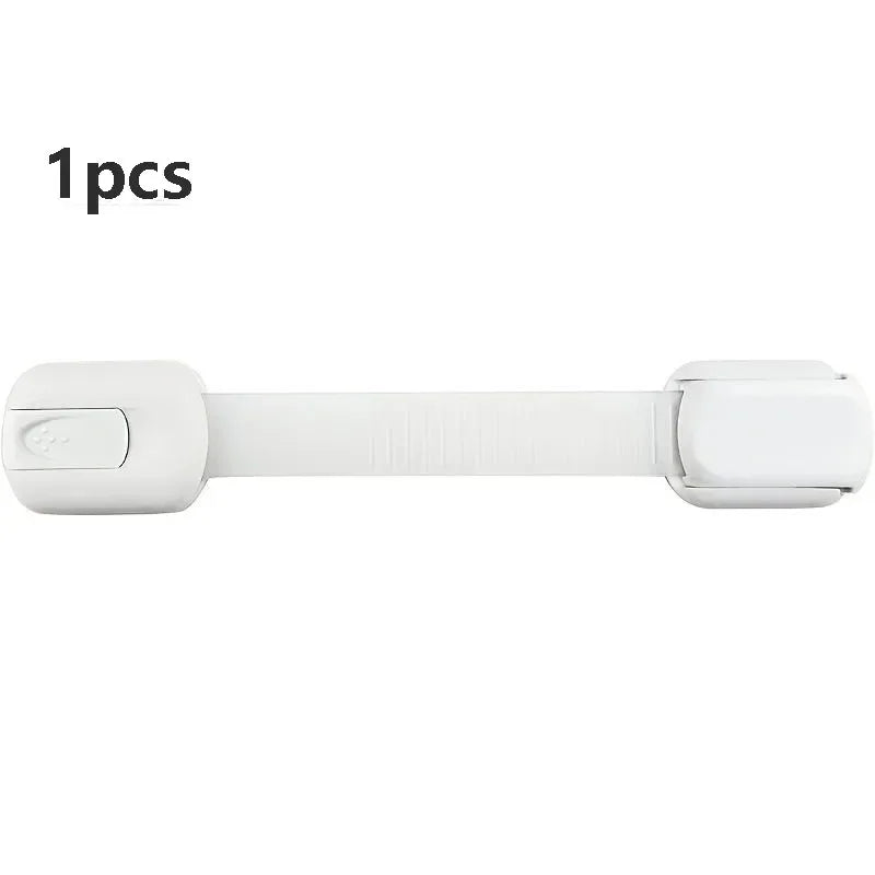 Baby Safety Lock Drawer Child Safety Cabinet Locks Adhesive Cabinet Drawer Door Latches Baby Safe Straps - 1PC