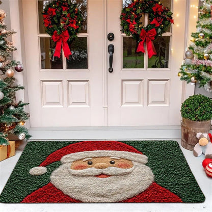 Christmas Door Mat Red Santa Claus Outdoor and indoor Gingerbread Man Carpet New Year 2026 Merry Christmas Home Decor Foot Ma
