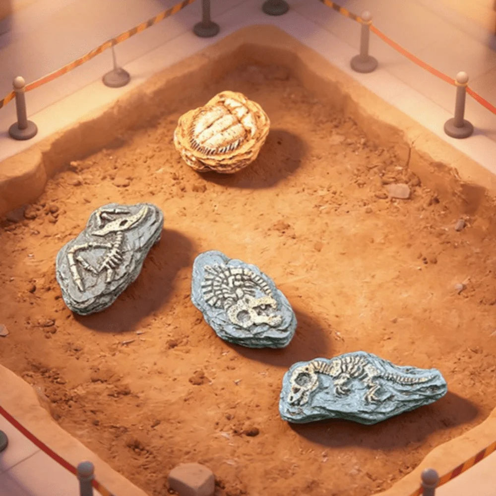 4pcs Micro Landscape Simulation Dinosaur Fossils, DIY Decorations, Desktop Accessories Small Ornaments