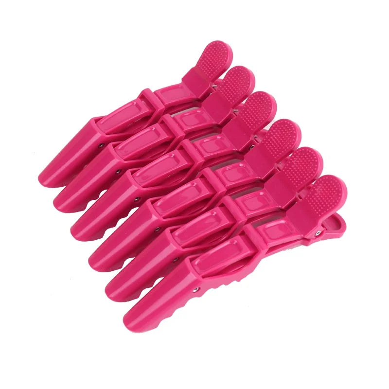 6PCS Alligator Hair Clips Hairdressing Clamps Claws Section Clip Barber Crocodile Hairpin Salon Styling Tools Hair Accessorie