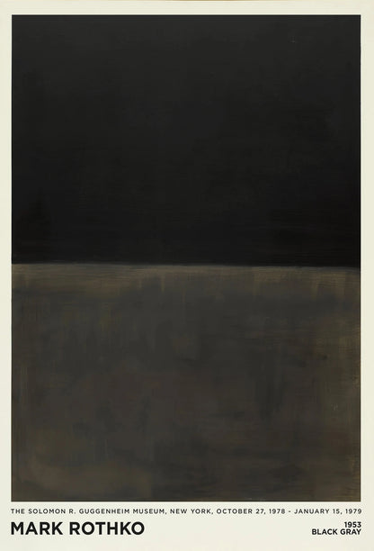Vintage Minimalist Mark Rothko Canvas Painting Modern Exhibition Poster and Picture Print for Living Room Wall Art Home Decor