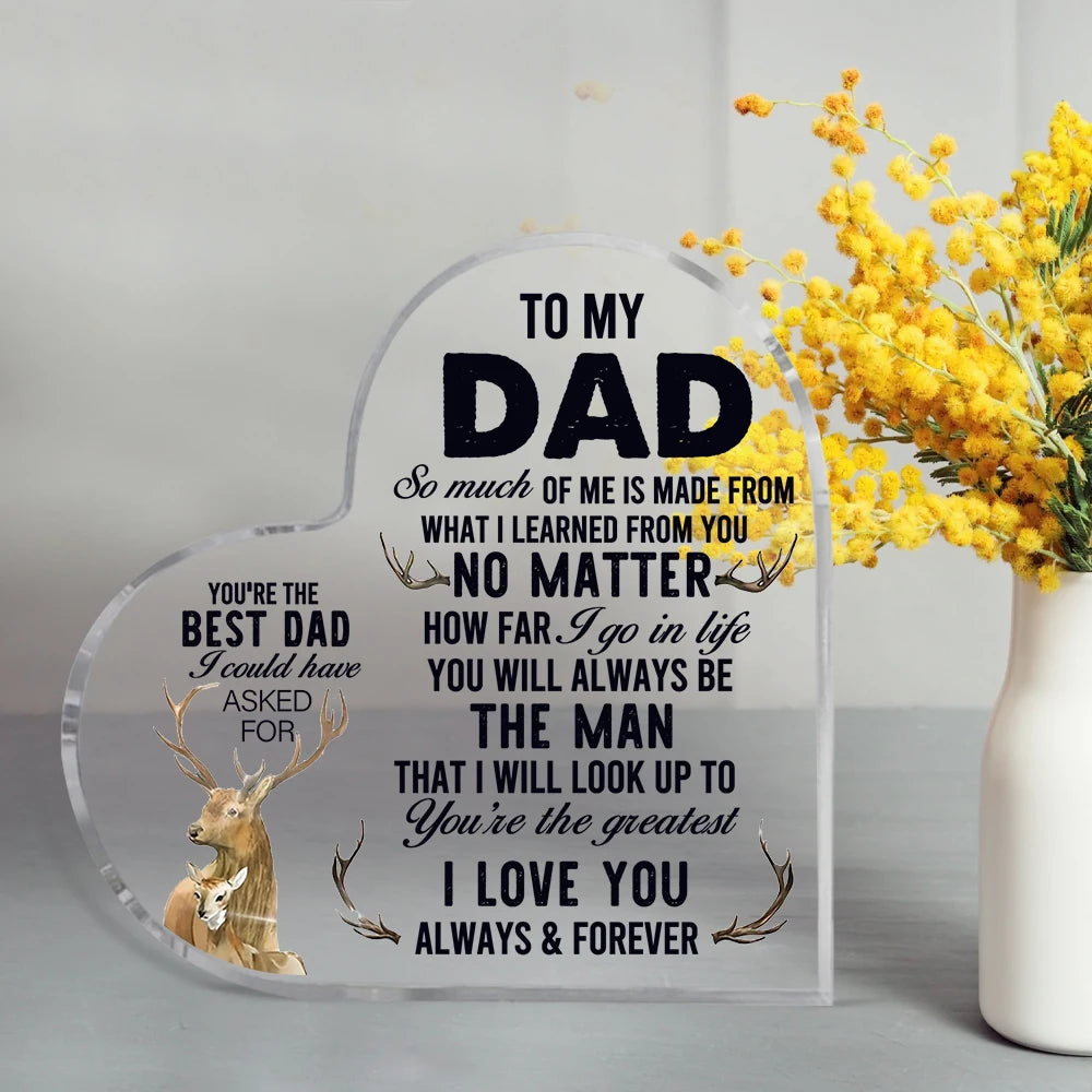 1pc, Dad Gifts From Daughter Son, Dad Gifts, To My Dad I Love You, Father's Day Gift