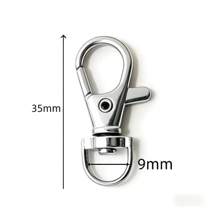 5/20/50/100 PCS Swivel Clasps Lanyard Snap Hooks Key Chain Clip Hook Metal Lobster Claw Clasp for Keychain Hardware Accessori