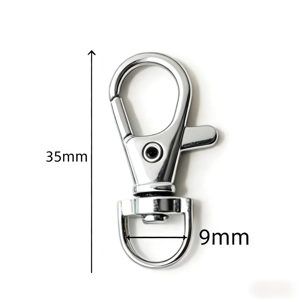 5/20/50/100 PCS Swivel Clasps Lanyard Snap Hooks Key Chain Clip Hook Metal Lobster Claw Clasp for Keychain Hardware Accessori