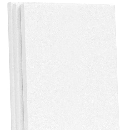 5pcs White Blank Square Artist Canvas Wooden Board Frame Cotton Artist Canvas Boards for Oil Painting Acrylic Watercolor
