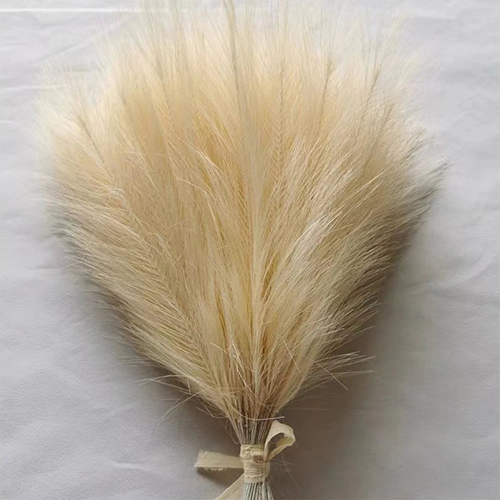 5/10/20PCS Fluffy Pampas Grass Boho Decor Artificial Flower Fake Plant Reed Simulated Party Wedding Home Decoration 42CM - YZ