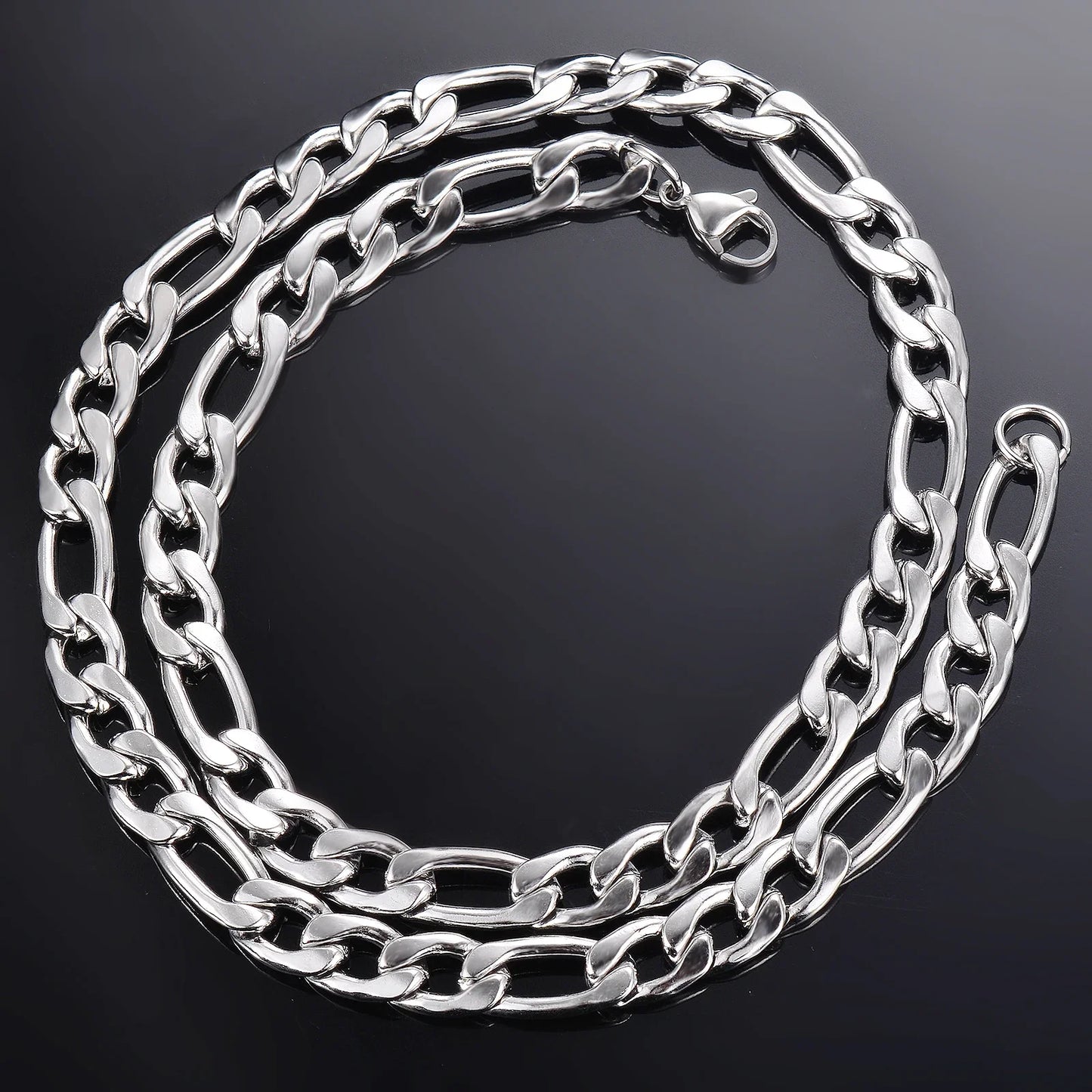 925 Sterling Silver Necklace 2-12mm Width 40-75cm Long Chain Lobster Clasp Men and Women Engagement Jewelry