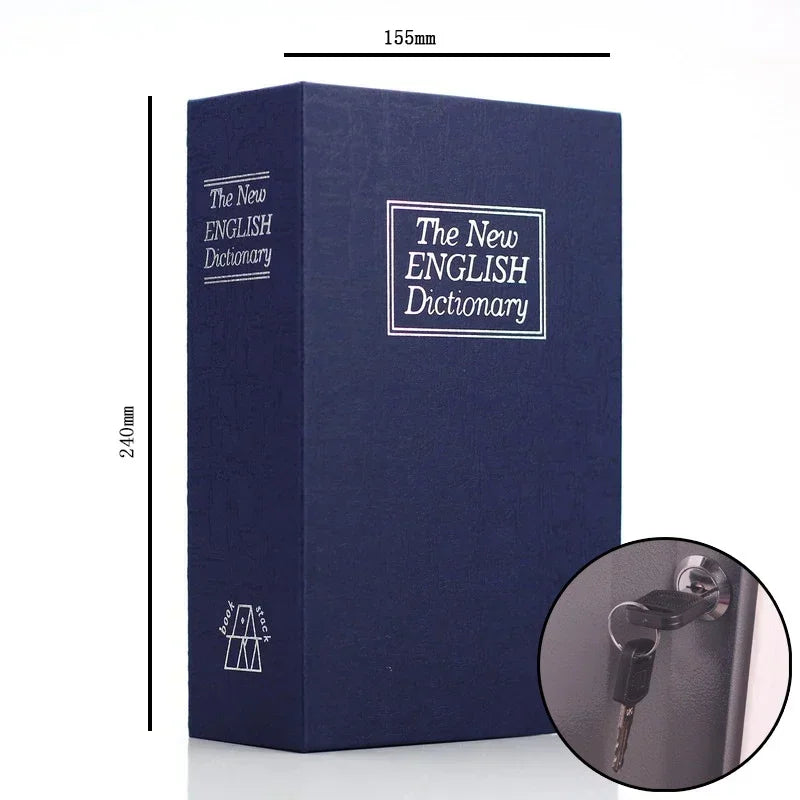Dictionary Mini Book Safe Security Key Locker Money Hidden Secret Safe Key Safe Box Cash Money Coin Storage Jewellery Lock Bo