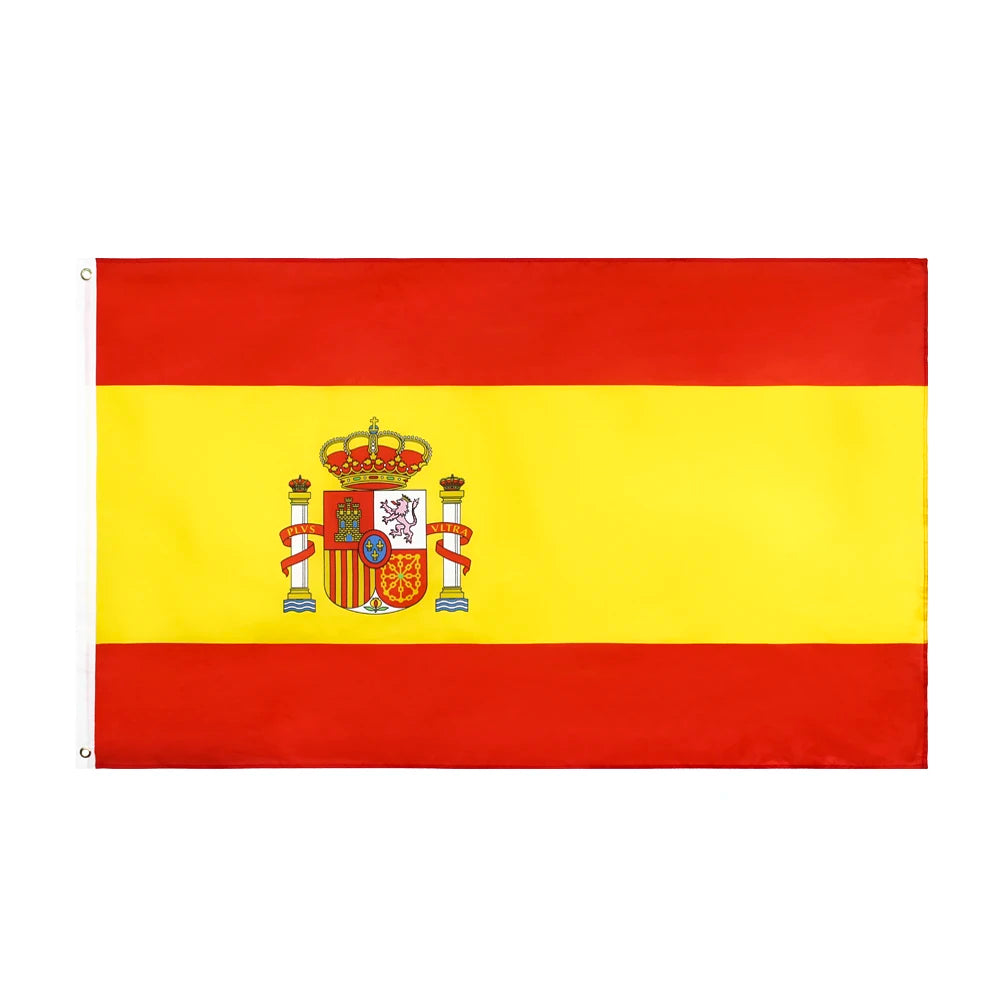LeaFLAG 90x150cm polyester hanging Spanish Flag For Decoration