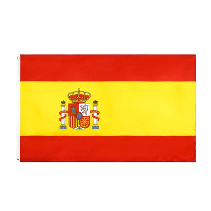 LeaFLAG 90x150cm polyester hanging Spanish Flag For Decoration