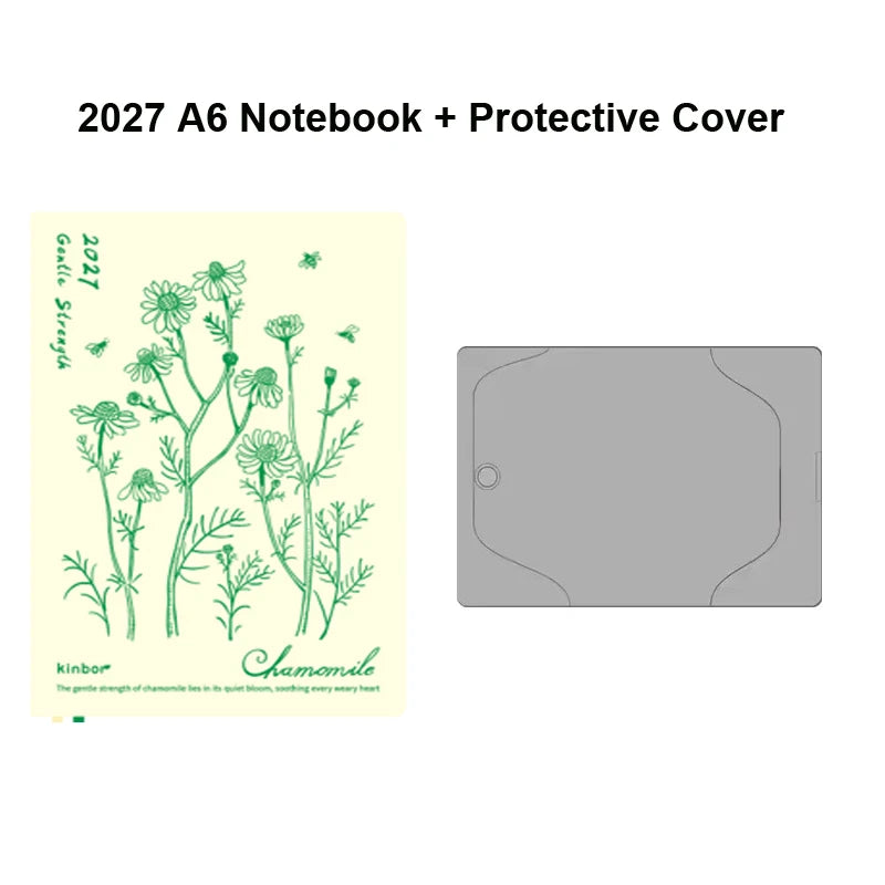 Kinbor 2027 Full Year A5 A6 Notebook Planner 52g Bachuan Paper Daily Journal Agenda Month Year Recrod Book Time Management Bo