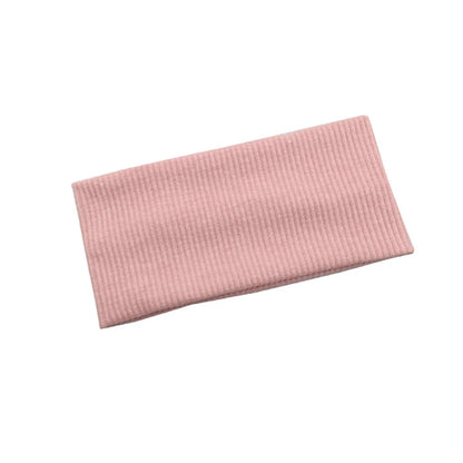 Women Solid Color Knitting Headband Elastic Vintage Yoga Sports Hairbands Gym Outdoor Sweat Absorbing Headwrap Hair Accessori