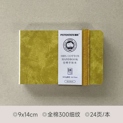 POTENTATE Watercolor 100% Cotton Paper Pad 24 Sheets10x10cm/9x14cm/13x19cm Artists Beginners Watercolor Sketchbook Drawing Pa