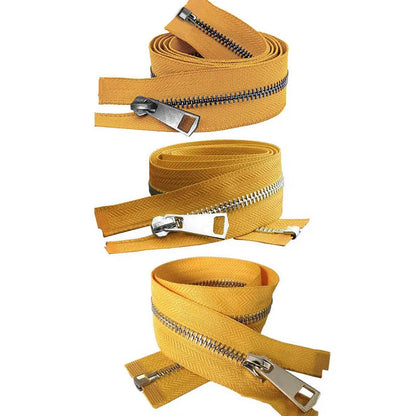 20/30/40/50/60/70/80cm 5# Colorful Open-End Auto Lock Metal Zipper DIY Handcraft For Clothing Pocket Garment Shoes