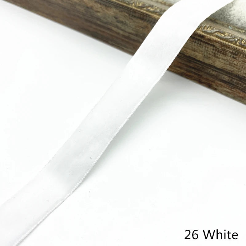 6-38mm Velvet Ribbon Wedding Party Decoration Handmade Gift Wrapping Hair Bowknot DIY Christmas #RoLi03
