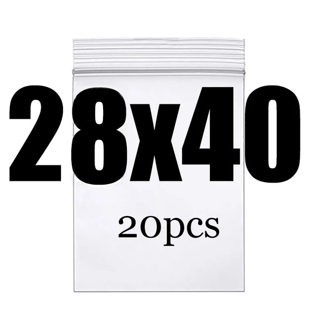 Clear Thick Zip Lock Ziplock Storage Bags Heavy-Duty Transparent Plastic Zip Package Small Jewelry Packing Reclosable Poly Po