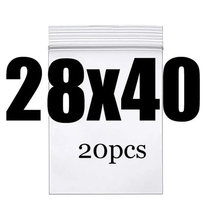 Clear Thick Zip Lock Ziplock Storage Bags Heavy-Duty Transparent Plastic Zip Package Small Jewelry Packing Reclosable Poly Po