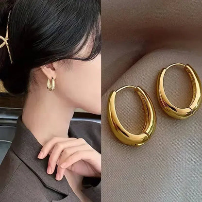 2023 Fashion Metal Drop Earrings for Woman Vintage Hoop Earring Trend Classic Party Wedding Pendant Jewelry Gift