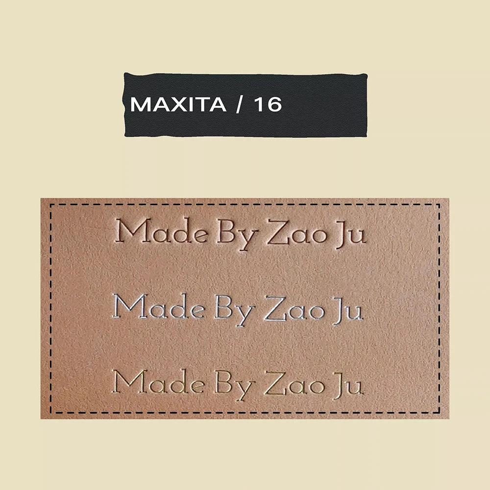 MAXITA Movable Type Hot Foil Stamping Kit | English Brass Type Set for Leather Craft, Packaging, and DIY Embossing 306Pcs